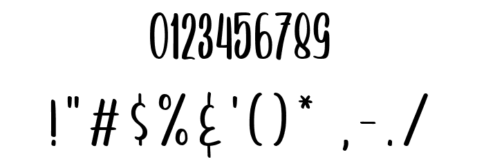 Arayarademo Font OTHER CHARS