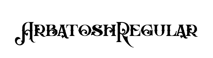 Arbatosh Regular  नि: शुल्क फ़ॉन्ट्स डाउनलोड