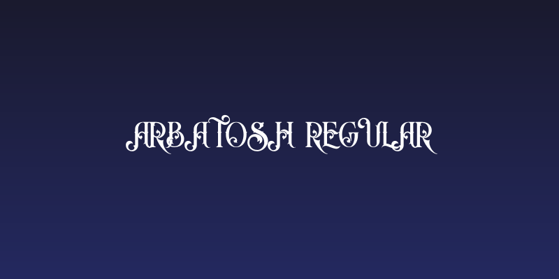 Arbatosh Regular Social Header
