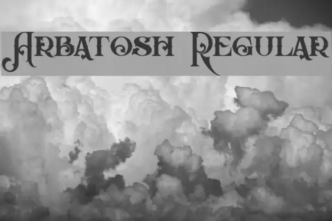 Arbatosh Regular Font examples