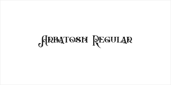 Arbatosh Regular Logo