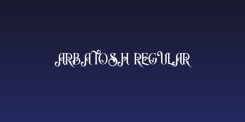 Arbatosh Regular Social Header