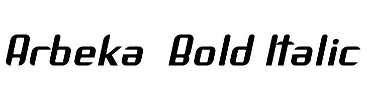Arbeka Bold Italic Font