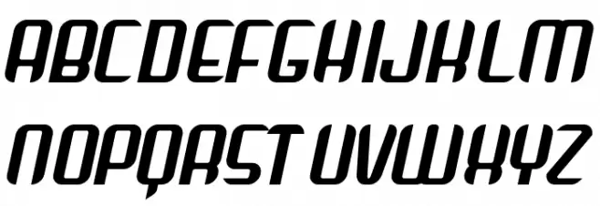 Arbeka Bold Italic Fonte MAIÚSCULAS