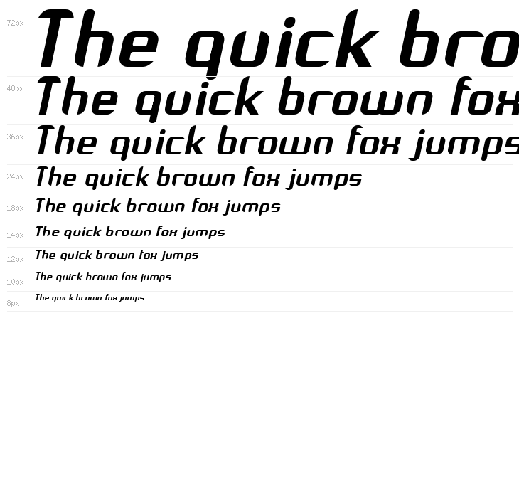 Arbeka  Bold Italic Waterfall
