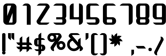 Arbeka Bold Font OTHER CHARS