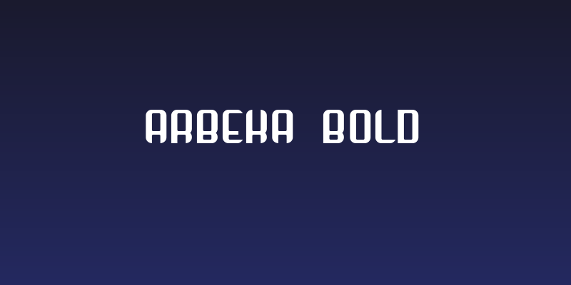 Arbeka  Bold Social Header