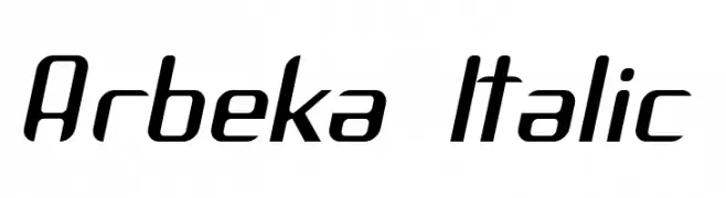 Arbeka  Italic  font caratteri gratis