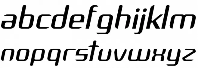 Arbeka Italic फ़ॉन्ट लोअरकेस