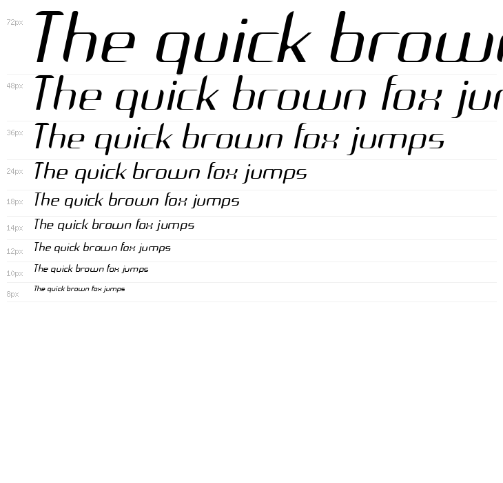 Arbeka  LightItalic Waterfall