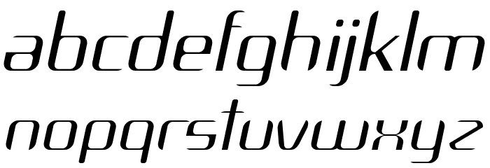 Arbeka LightItalic Font LOWERCASE