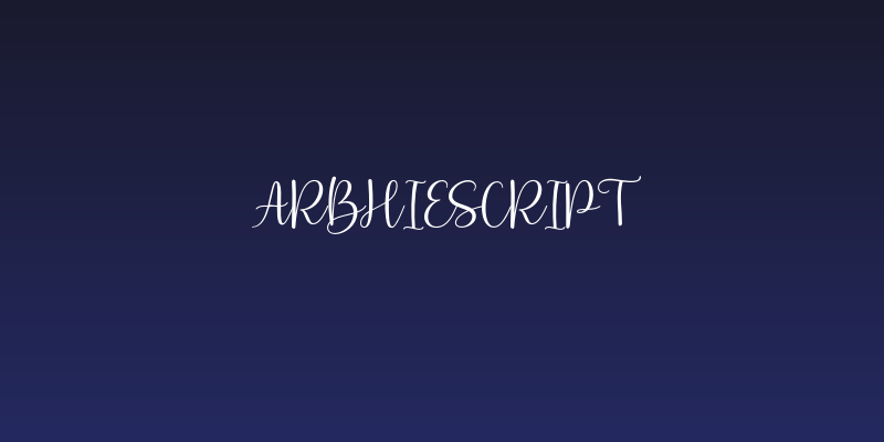 ArbhieScript Social Header