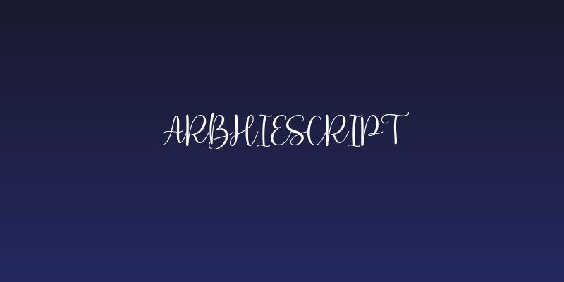 ArbhieScript Social Header