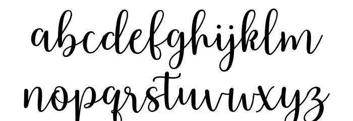 ArbhieScript Font LOWERCASE