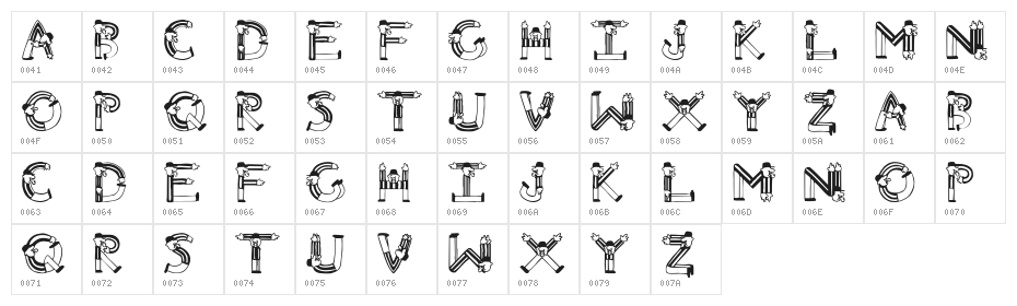 Arbitre Character Map