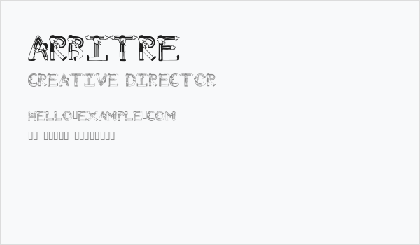 Arbitre Business Card