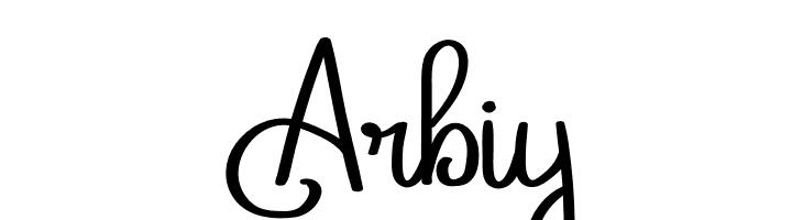 Arbiy  font caratteri gratis