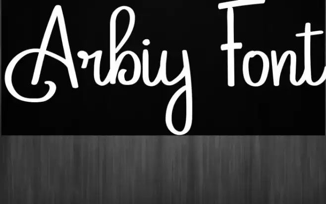 Arbiy Font examples