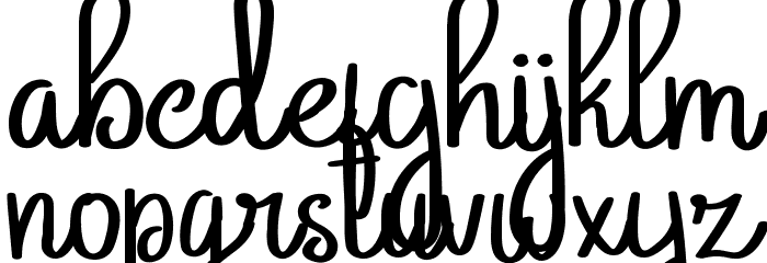Arbiy Font LOWERCASE