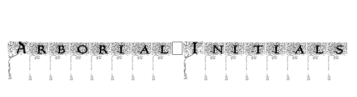 Arborial_Initials Font