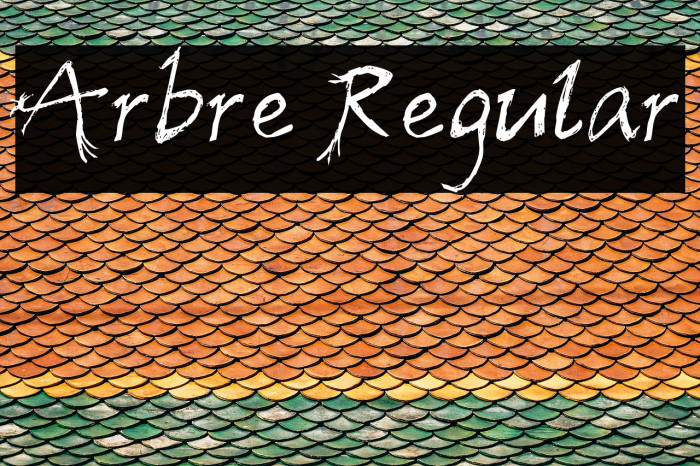 Arbre Regular Font examples