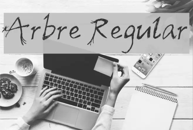 Arbre Regular Font examples