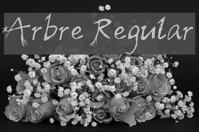 Arbre Regular Font examples