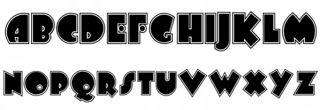 Arbuckle Inline NF Schriftart Groß