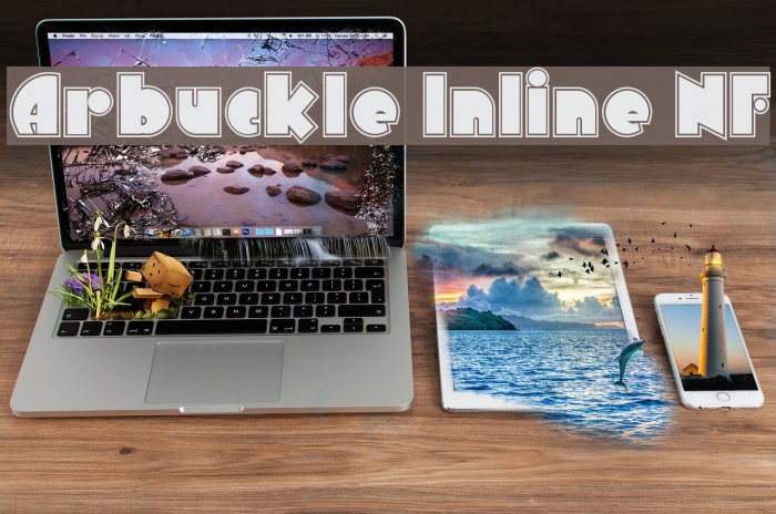 Arbuckle Inline NF Font examples