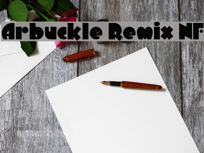 Arbuckle Remix NF Font examples