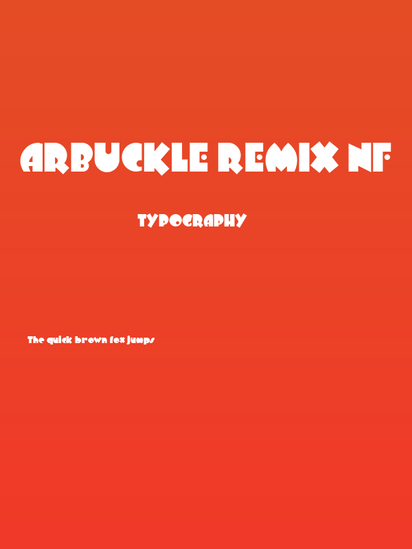 Arbuckle Remix NF Poster