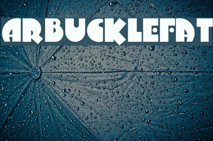 ArbuckleFat Font examples