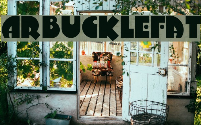 ArbuckleFat Font examples