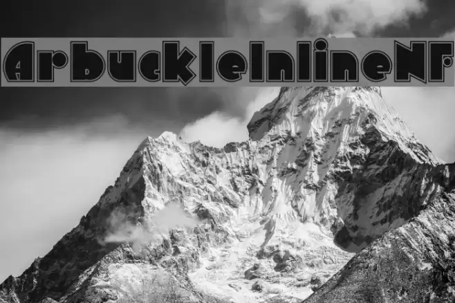 ArbuckleInlineNF Font examples