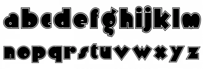 ArbuckleInlineNF Font LOWERCASE