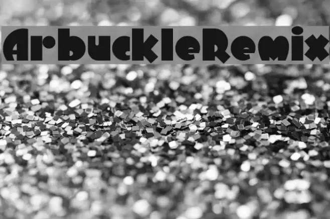 ArbuckleRemix Font examples