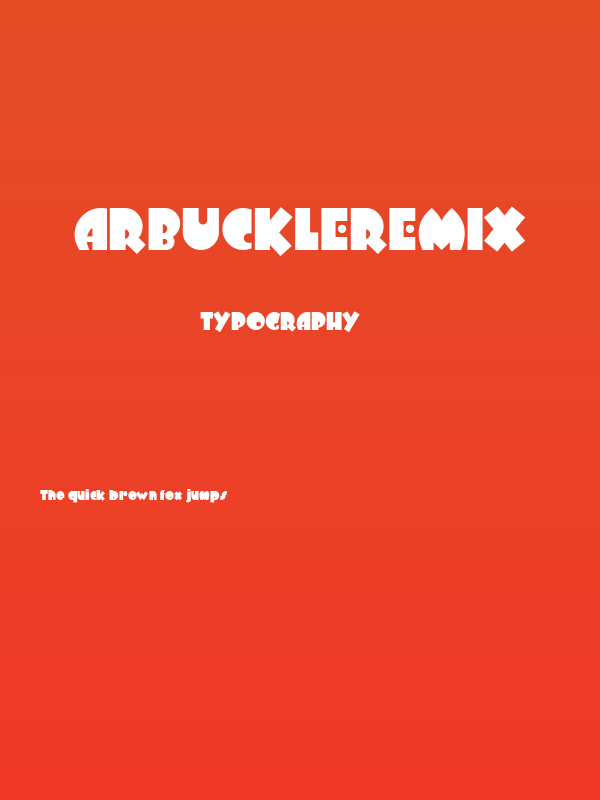 ArbuckleRemix Poster