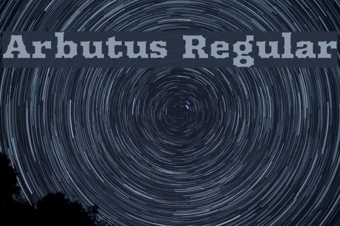 Arbutus Regular Example 1