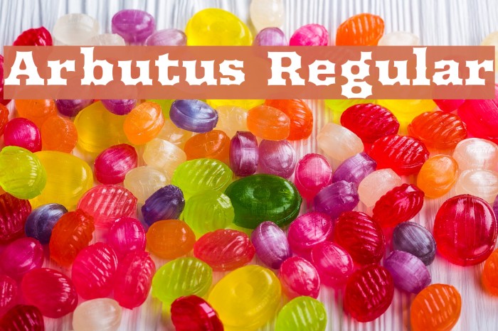 Arbutus Regular Example 2