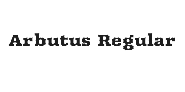 Arbutus Regular Logo