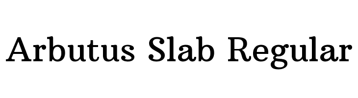 Arbutus Slab Regular  नि: शुल्क फ़ॉन्ट्स डाउनलोड