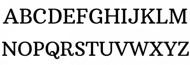 Arbutus Slab Regular Schriftart Groß