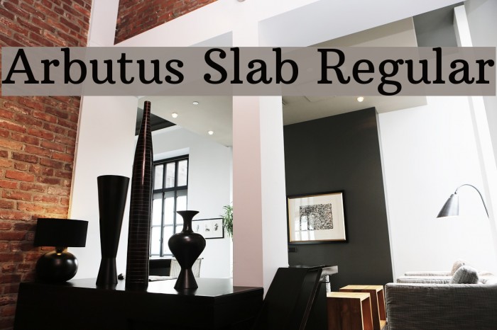 Arbutus Slab Regular Font examples
