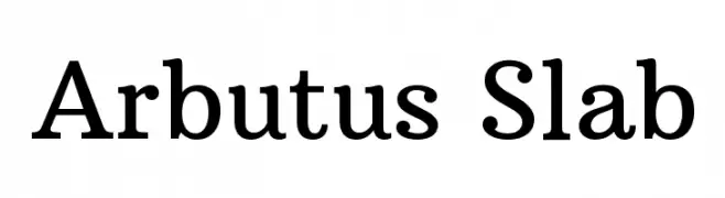 Arbutus Slab  Fuentes Gratis Descargar