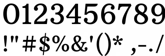 Arbutus Slab Font OTHER CHARS