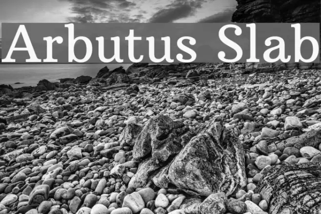 Arbutus Slab Font examples