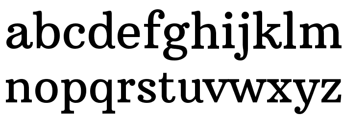 Arbutus Slab Font LOWERCASE