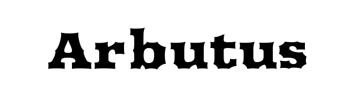 Arbutus  免费字体下载