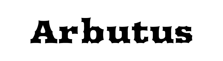 Arbutus  font caratteri gratis