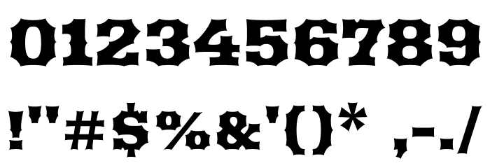 Arbutus Font OTHER CHARS